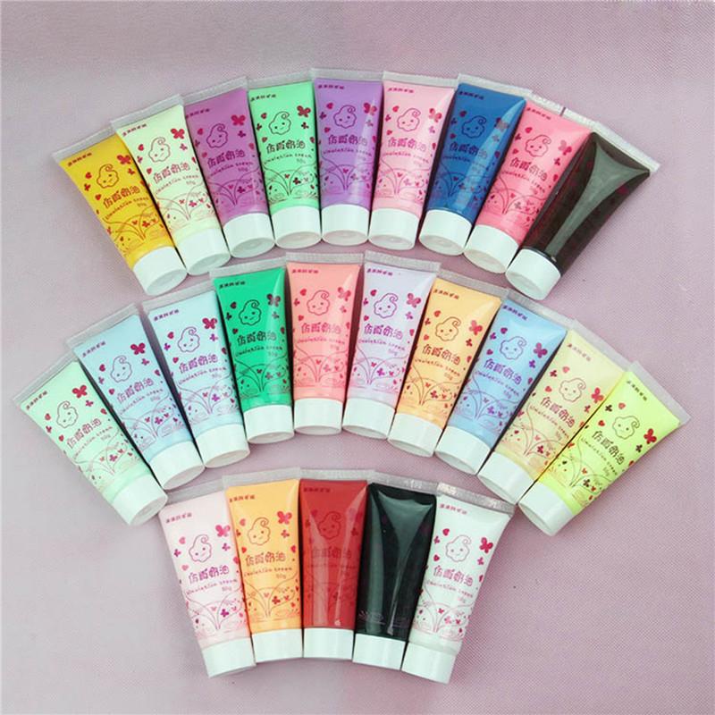 1Pcs (50Ml) Resin Diy Fake Whipped Cream Clay Simulation Cream Gel Antifreeze Mobile Shell Beauty Diy Craft Soft Clay Decoration