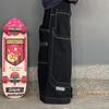 ZYLLO Yeni Y2k Kot Klasik Retro Düz Pantolon Bol Harf Baskılı Kadın Kot Yüksek Sokak Günlük Pantolon Punk Tarzı Geniş Paça Pantolon