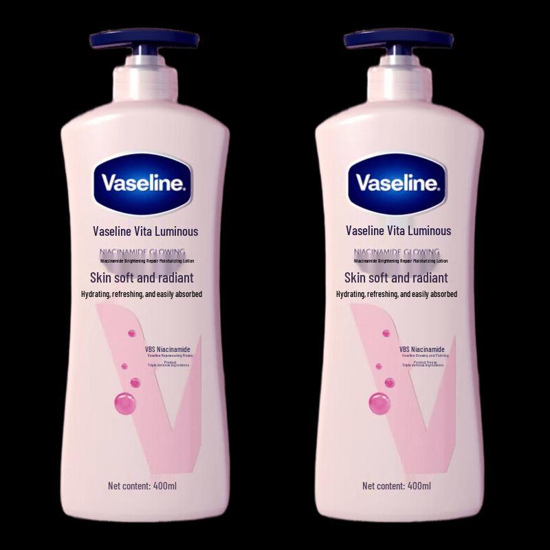 Vaseline Radiant Repair Body Lotion 2x400ml