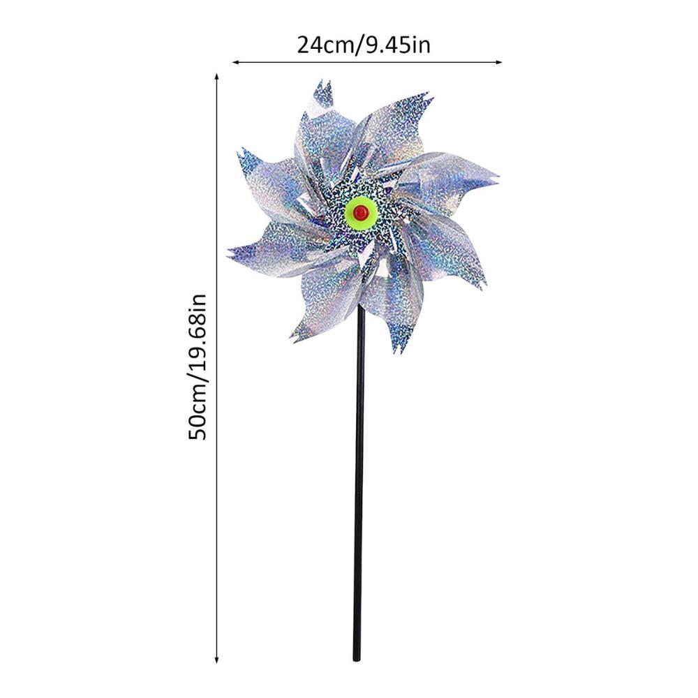 Decoration Deterrant Scare Off Spinner Holographic Pinwheel Bird Repellent Bird Blinder Windmill