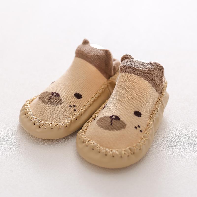 0-24Months Spring Autumn Newborn Rubber Soles Baby Socks Infant Baby Girls Boys Shoes Baby Floor Socks Anti Slip Soft Sole Sock