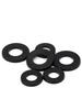Black Nylon, Rubber, and Plastic Insulation Washers – Flat Round Gasket In Multiple Sizes (M2-M10)