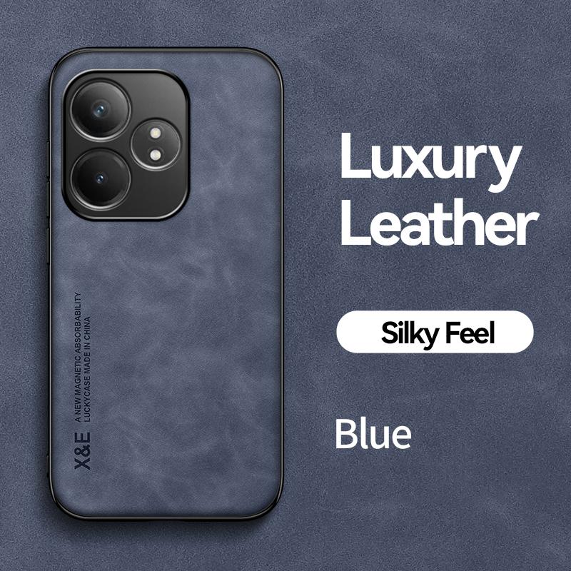 

Для Realme GT 6 Магнитный чехол Матовый кожаный чехол для Realme GT 6T Корпус камеры Противоударные чехлы для Realme GT 6/Realme GT 6T Realme GT 6