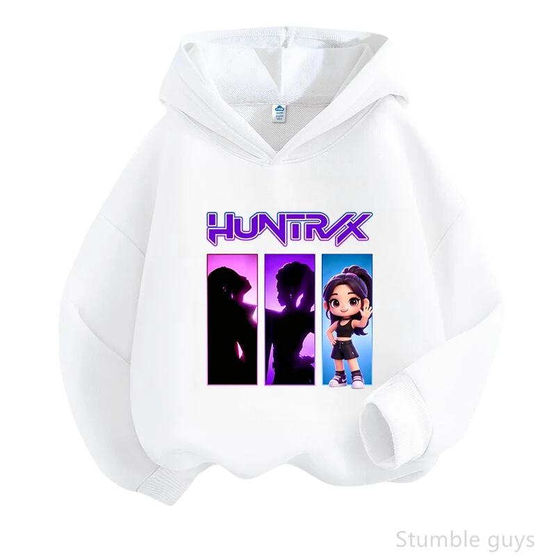 Daily Basic Essential  Hoodie Kids Spring Fall Anime Long Sleeve Hooded Pullover Simple Casual Streetwear Clothes
