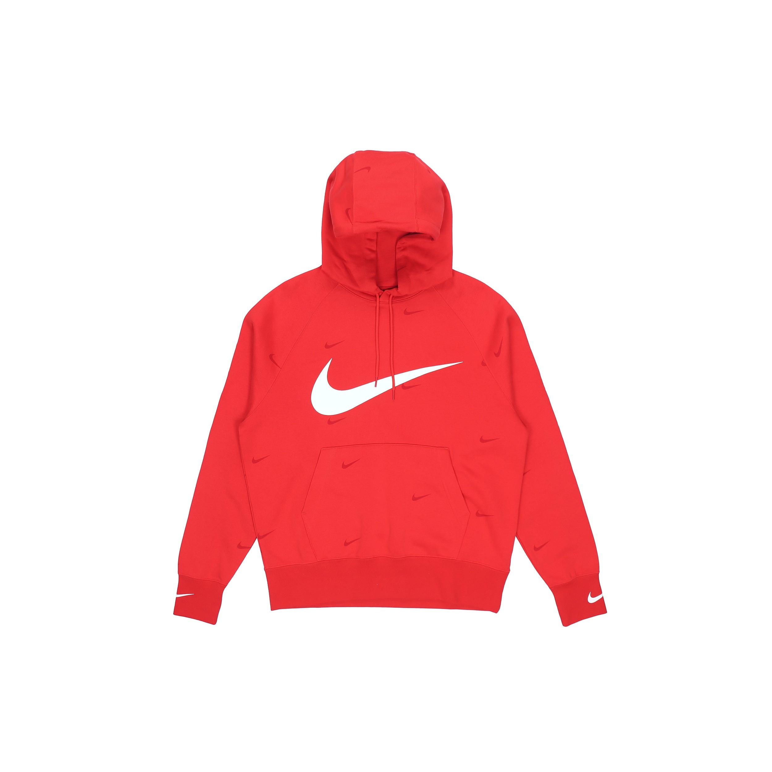Nike Athleisure Casual Sports hooded Fleece Lined Red Men s DA0111-657 M