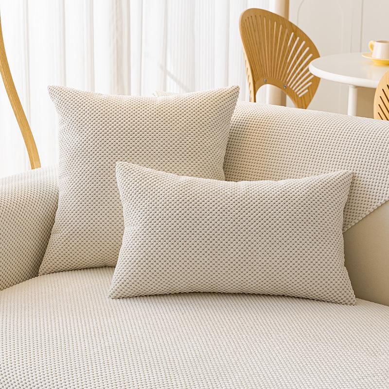 Kissen für Sofas aus Maisfleece, Universell für alle Jahreszeiten, Rutschfestes Sitzkissen, Einfarbig, Hochwertig, Grenzüberschreitend, Sofabezug Überwurf Tuch Handtuch