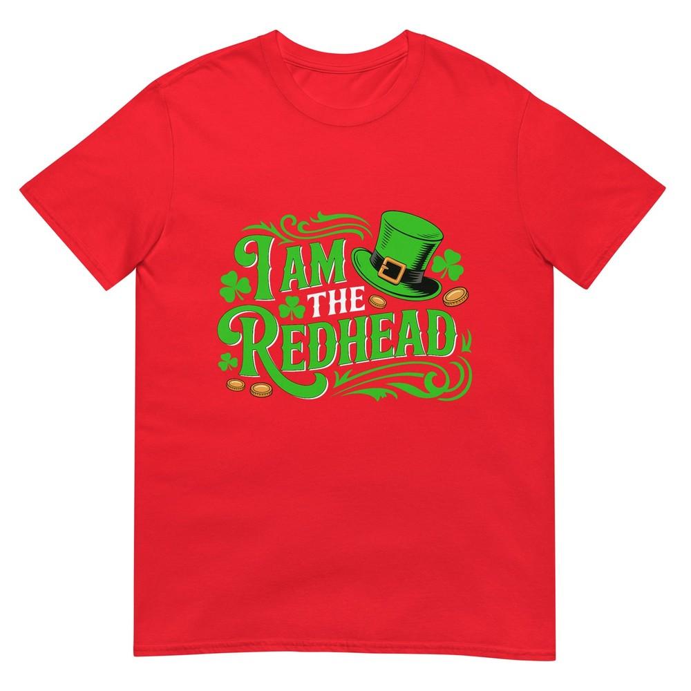Funny St Patricks Day Dibs On The Redhead Im The Redhead TShirt S