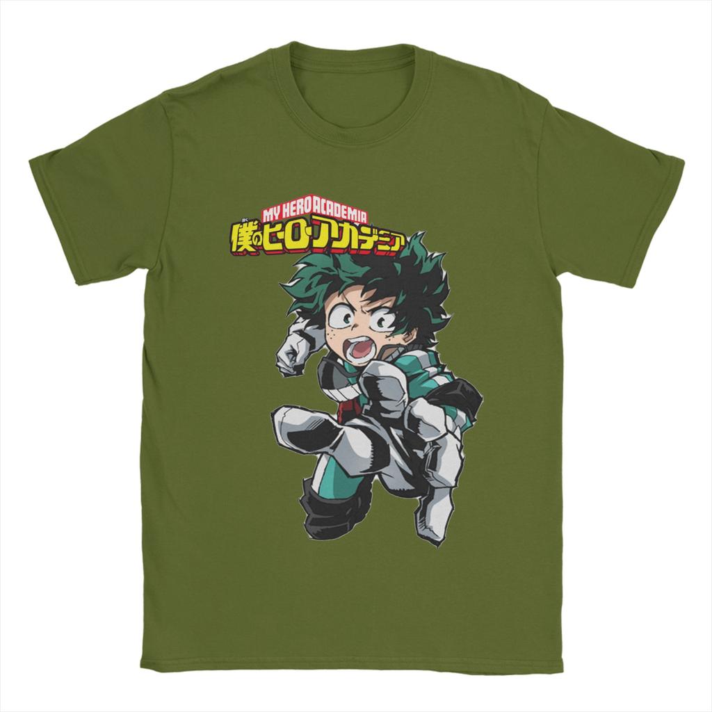 My Hero Academia Deku T-Shirt Unisex 100%Cotton Tops Funny  O-neck Short Sleeve
