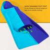 2PCS Anti-Slip Swimming Training Flippers Blue Short Blade Fins Swim Fins  for Diving Breaststroke