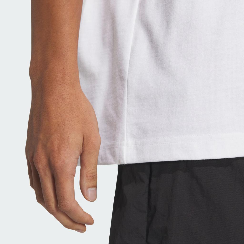 adidas Originals Adicolor Raglan T-Shirt Comfortable Versatile Brand Logo Print Crew Neck Short Sleeve Men Tops Yellow JM7266