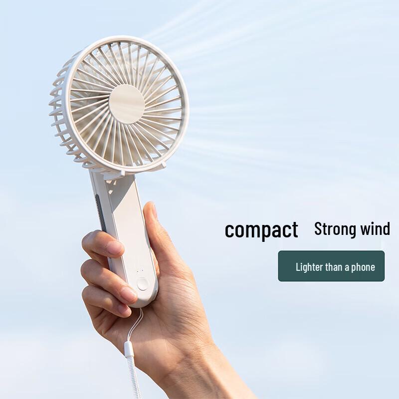 Portable Foldable USB Rechargeable Handheld Mini Fan CN Plug (adapter Included)