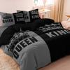 3pcs Set Queen king Heart Digital Print Duvet Cover Can Be Used As Holiday Gifts (1 * Duvet Cover+2 * PillowcaseNo Quilt)