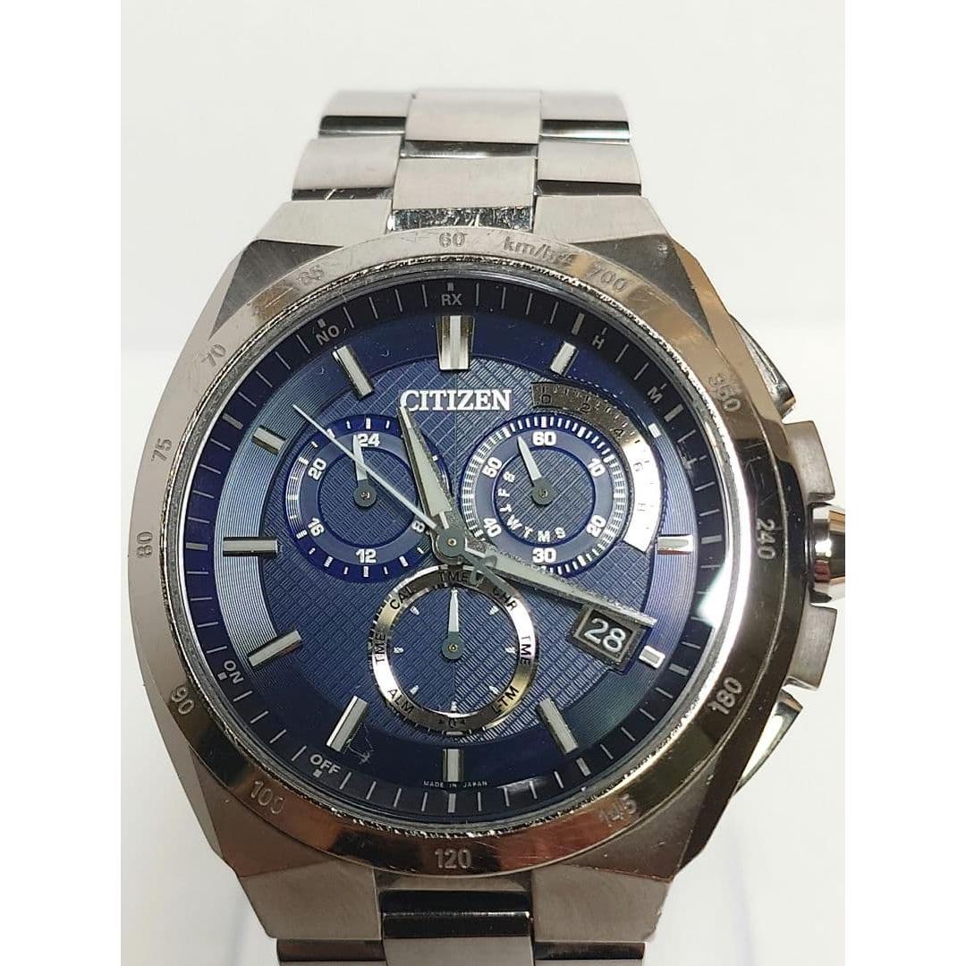 Used [Working Product] CITIZEN Citizen Atessa AT3010 Radio Solar Titanium