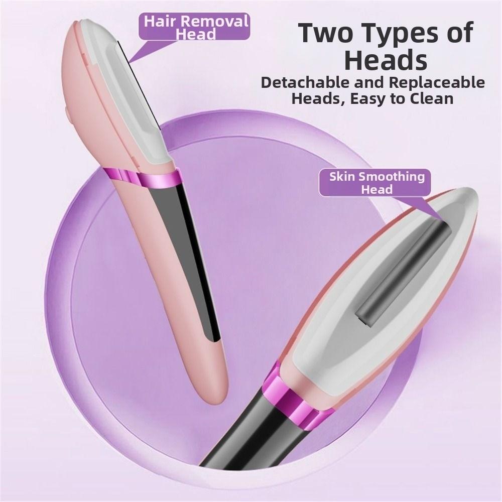 3 Customizable Speeds Hair Removal Device 2-in-1 Design Dermaplane Razor  Women's Hair Removal