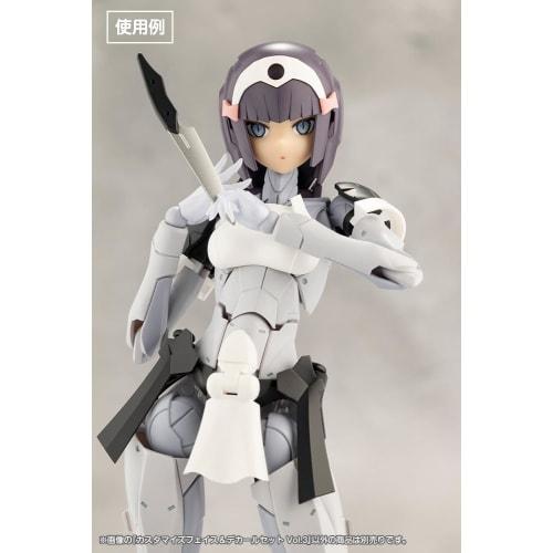 Kotobukiya (KOTOBUKIYA) Sousai Shojo Teien Customized Face & Decal Set Vol.3, 1/10 Scale Plastic Model, Approximately 18mm Tall