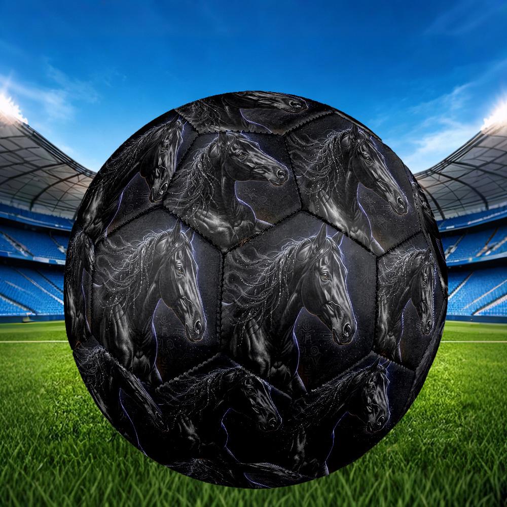 1pc Mystical Horse Art Theme Soccer Ball Football, Size 5, Lightweight PVC, Outdoor Training Soccer Ball,Sports Gift t61440