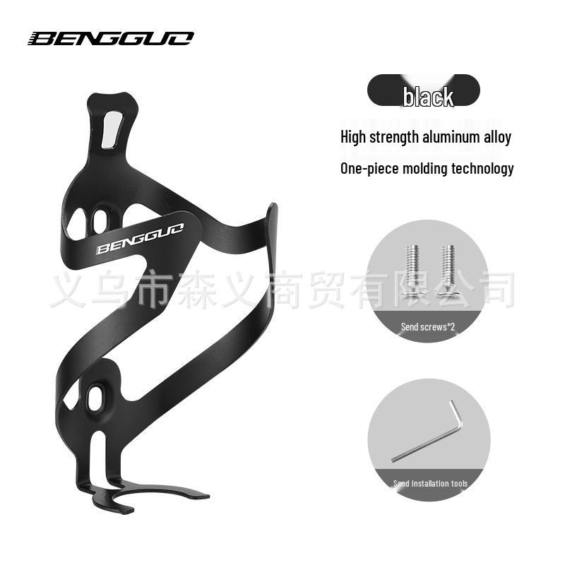 

Универсальный алюминиевый держатель для велосипедной бутылки для горного и шоссейного велоспорта чёрный