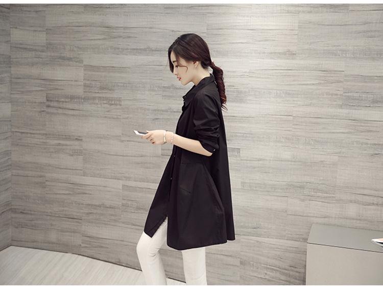 Women's 2025 Spring/Summer Loose-Fit Long Sleeve White Shirt: Trendy Korean Style, Versatile Oversized Design
