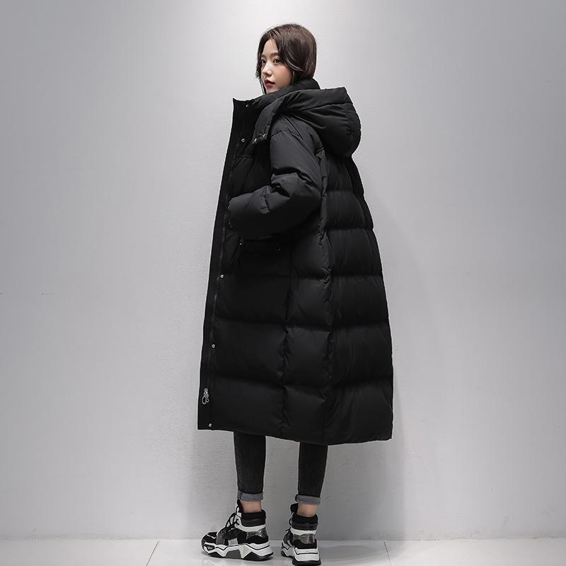 Medium and long down jacket women's 90 down duck down winter new Korean version women's down jacket high sense