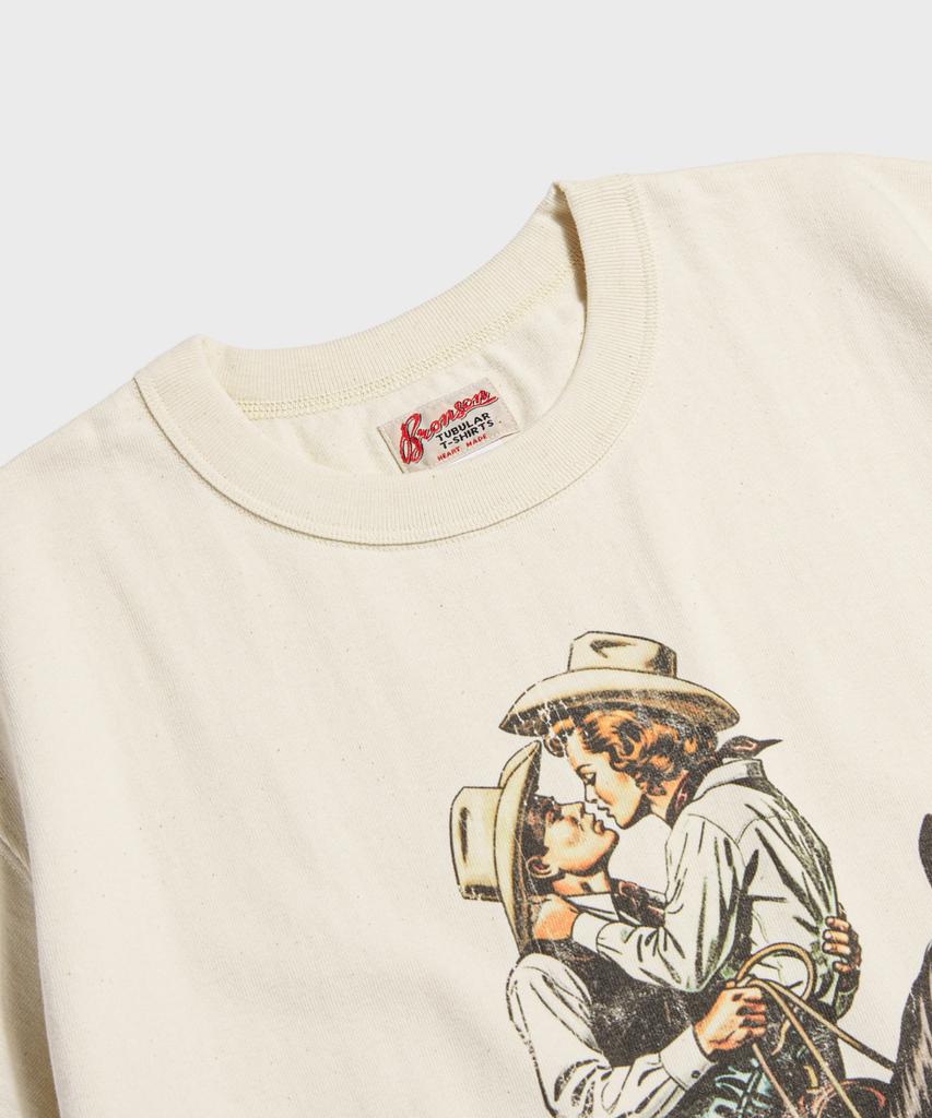 Beulonseun West Romance Loopwheeled Graphic Tee Apricot