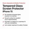 iPhone 15 Tempered Glass Screen Protector