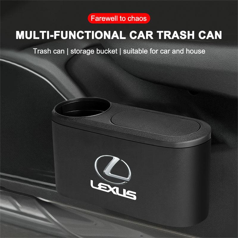 Hanging Car Trash Can Auto Emblem Garbage Box Accessories For Lexus ES300 RX330 RX300 GS300 IS250 IS200 CT200h NX RX