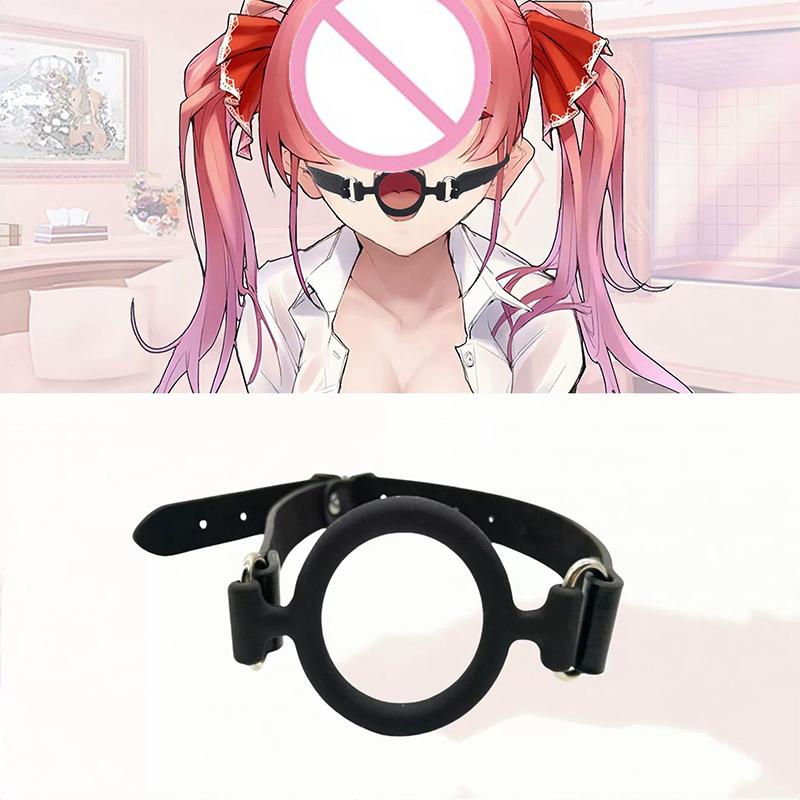 BDSM Restraints Sex Toys For Couples Silicone Oral Sex Ring Open Mouth Gag Flirting Bondage Balls Adult Game Erotic Toys