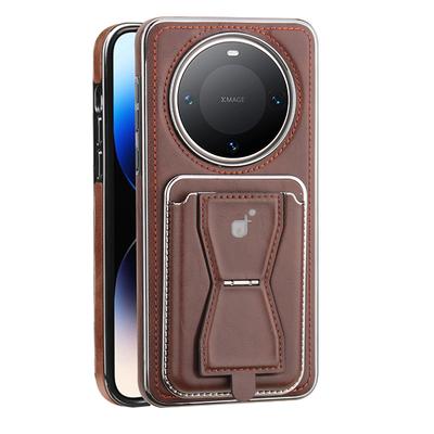 Card Bag Bracket Suitable for Huawei Mate70pro Mobile Phone Case Business M60 Full Package Anti-fall Magnetic Absorption M60por Leather Case