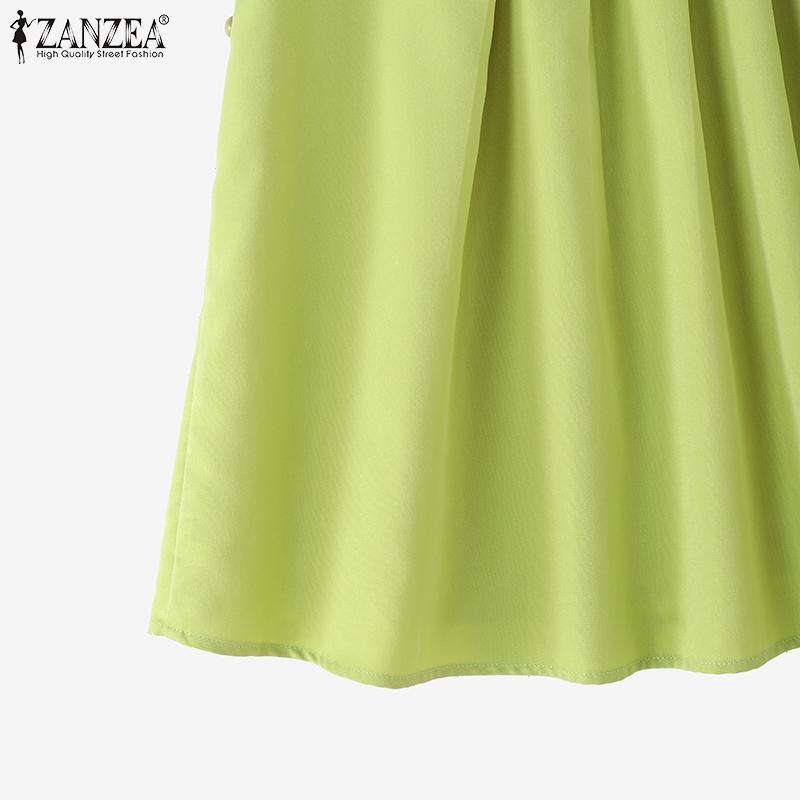 ZANZEA Women Casual Round Neck Loose Summer Sleeveless Tank Tops