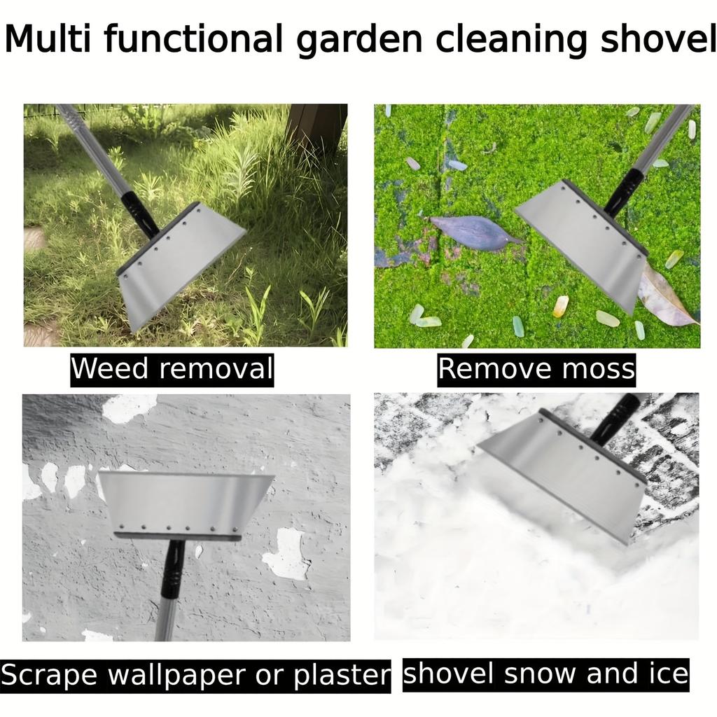 Garden Cleaning Shovel-multifunctional Rake, Lawn Edge Rake, Gardening Lawn Mower, Outdoor Weeding, Snow Removal, Moss Removal, Sidewalk Cleaning