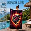 Cleveland Lights Shadows Beach Towel, Microfiber Beach Towel, Perfect For Pool, Beach, Travel, Home Decor Beach Party Fan Gifts