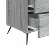 Nightstand Gray Sonoma 43 x 41 x 66.5 cm Particleboard