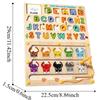 Color-Matching Toys for Ages 2-4 Wooden Material Magnetic Puzzle  Toddler Boys and Girls
