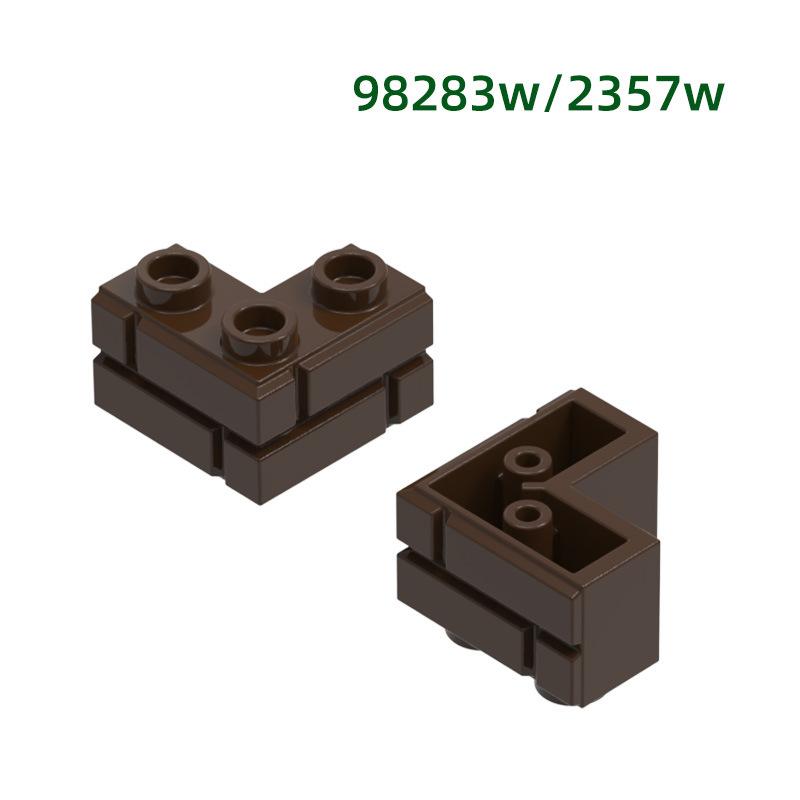 MOC 10 STÜCK 98283W Dickwandige Bausteine 2357 Spezielles Haus Burg Ecke Pädagogische Steine Partikel Idee Spielzeug Kinder Geschenk