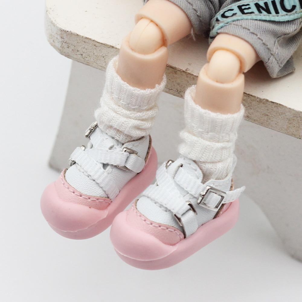 MJD Dolls Soft Glue Shoes OB11 BJD Doll Shoes High Quality 1/12 Dolls Doll Shoes  Birthday Gifts