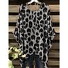 Women Vintage Plaid Stripe Printed Asymmetrical Hem O Neck Short Sleeve T Shirt Casual Fashion Street Top