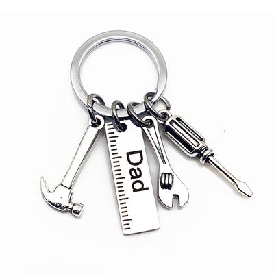 Dad Letters Keychains Creative Keyring Handbag Decor Pendant Father'S Day Gifts