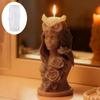 Sturdy Silicone Candle Mould Featuring Owl Girl Designs for Festival Home Decoration and Craft Projects