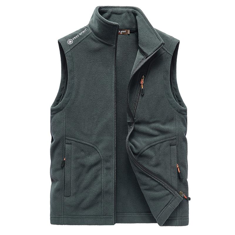 Men Warm Fleece Vest Jacket Winter Hooded Sleeveless Waistcoat Autumn Fashion Casual Vest Waistcoat Jacket Men