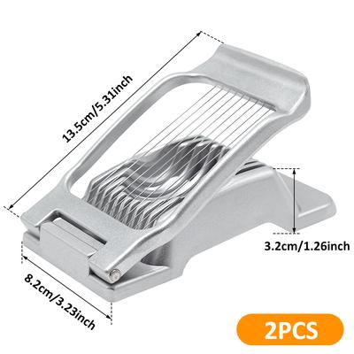 Krajacz do jajek Wytrzymały Stop Aluminium Krajacz do jajek Cutter Ręczny Krajalnica do jajek Szynki Grzybów Truskawek Miękkich Owoców Akcesoria kuchenne