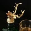 Zinc Alloy Deer Head Bottle Nozzle Pourer Wine Dispenser Detachable Oil Wine Bottle Pourer Cap Spout Stopper Bar Accessories