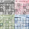 80 Sheets, Vintage Korean Style, Daily Journal Series, Coated Paper, Scrapbook Diary Decorations, Creative DIY Materials, Stickers, Self-adhesive