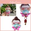 Buddha Lotus Cartoon Plush Keychain Pendant Car Bag Decoration Collection Gift