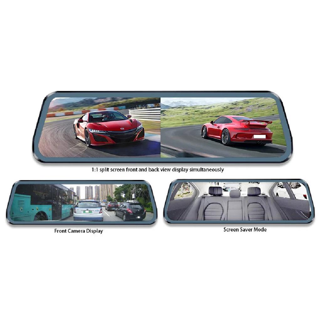 Mirror Camera for Car Touch Screen Video Recorder Rearview mirror Dash Cam Front and Rear Camera Mirror DVR Black Box