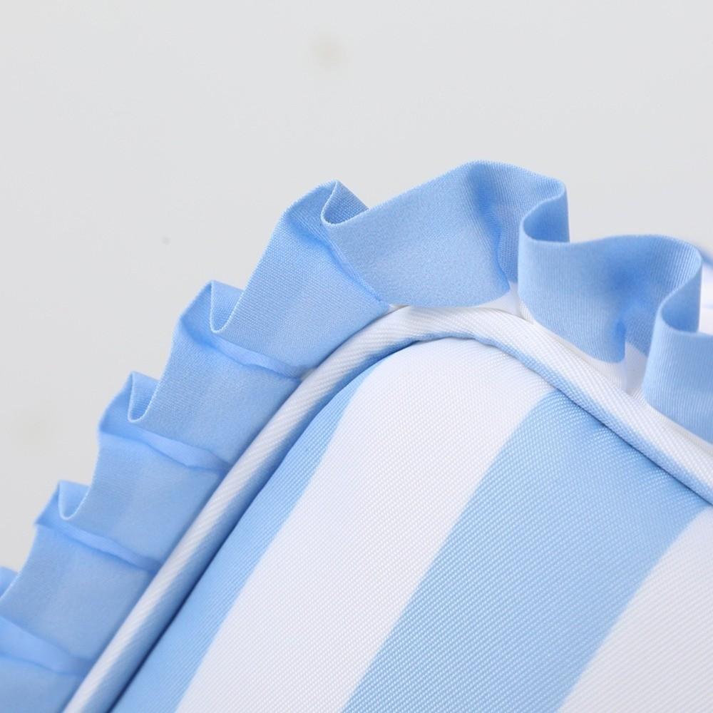 Large Ruffle Pouch Bag Multifunction Ruffle Cosmetic Bag  Toiletry Organizer