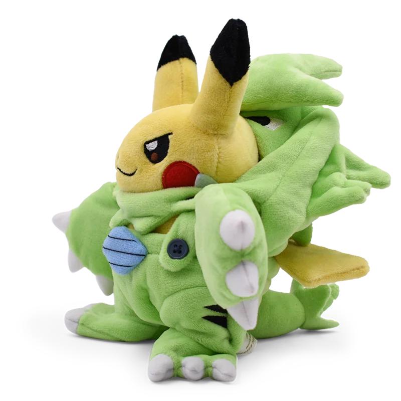 Eevee Pikachu Cosplay Plush Toys Charizard Peluche Lucario Pikach Stuffed Animal Doll Plushies Cute Cartoon Gift Cartoon Dolls