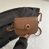 Retro niche underarm bag women's 2025 new trendy fashion Korean saddle bag simple personality shoulder messenger bag
