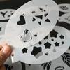 New Face Painting Stencils Templates Professional Body Art Dolphin Deer Butterfly Plastic Makeup Tools