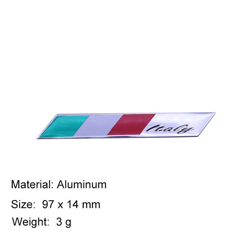 Premium Italy Italian National Flag for Laptop Wall SUV Off Road car Engine Hood Fender trunk Tail Rear Decal Emblem Badge Sticker