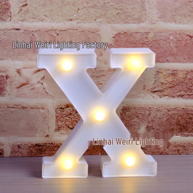 LED Luminous Letter and Number String Lights for Birthday, Proposal, and Event Décor